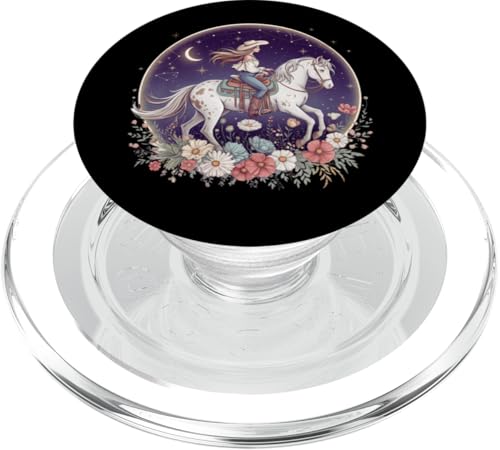 Cowgirl Reitpferd im Wildblumenfeld Blumenpferd Mädchen PopSockets PopGrip für MagSafe Cowgirl Reitpferd im Wildblumenfeld Blumenpferd Mädchen PopSockets PopGrip für MagSafe von Horse Riding Gifts for Women & Girls