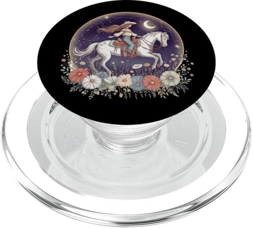Cowgirl Reitpferd im Wildblumenfeld Blumenpferd Mädchen PopSockets PopGrip für MagSafe Cowgirl Reitpferd im Wildblumenfeld Blumenpferd Mädchen PopSockets PopGrip für MagSafe von Horse Riding Gifts for Women & Girls