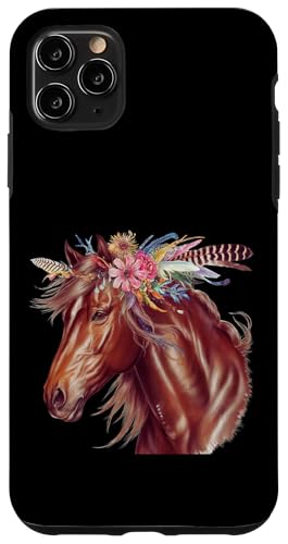 Florales Wildpferd Frühling Natur Pferdeliebhaber Landpferd Hülle für iPhone 11 Pro Max Florales Wildpferd Frühling Natur Pferdeliebhaber Landpferd Hülle für iPhone 11 Pro Max von Horse Riding Gifts for Women & Girls