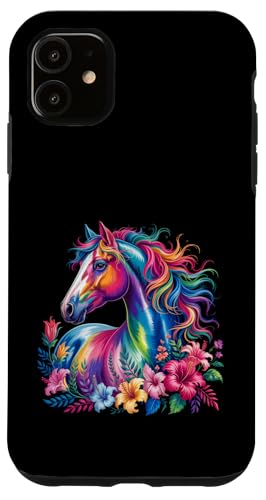 Florales Wildpferd Frühling Natur Pferdeliebhaber Landpferd Hülle für iPhone 11 Florales Wildpferd Frühling Natur Pferdeliebhaber Landpferd Hülle für iPhone 11 von Horse Riding Gifts for Women & Girls