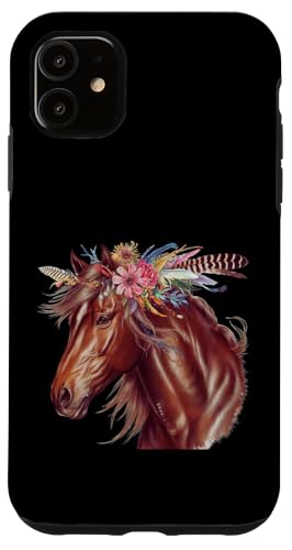 Florales Wildpferd Frühling Natur Pferdeliebhaber Landpferd Hülle für iPhone 11 Florales Wildpferd Frühling Natur Pferdeliebhaber Landpferd Hülle für iPhone 11 von Horse Riding Gifts for Women & Girls