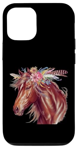 Florales Wildpferd Frühling Natur Pferdeliebhaber Landpferd Hülle für iPhone 12/12 Pro Florales Wildpferd Frühling Natur Pferdeliebhaber Landpferd Hülle für iPhone 12/12 Pro von Horse Riding Gifts for Women & Girls