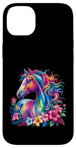 Florales Wildpferd Frühling Natur Pferdeliebhaber Landpferd Hülle für iPhone 14 Plus Florales Wildpferd Frühling Natur Pferdeliebhaber Landpferd Hülle für iPhone 14 Plus von Horse Riding Gifts for Women & Girls