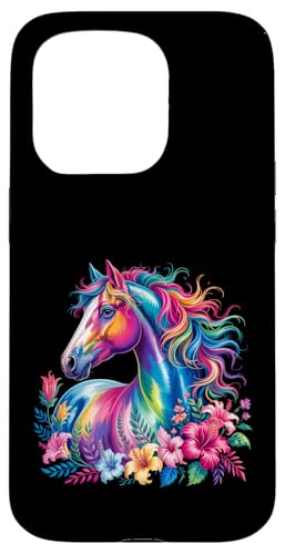Florales Wildpferd Frühling Natur Pferdeliebhaber Landpferd Hülle für iPhone 15 Pro Florales Wildpferd Frühling Natur Pferdeliebhaber Landpferd Hülle für iPhone 15 Pro von Horse Riding Gifts for Women & Girls