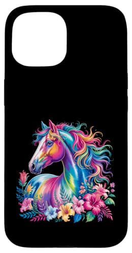 Florales Wildpferd Frühling Natur Pferdeliebhaber Landpferd Hülle für iPhone 15 Florales Wildpferd Frühling Natur Pferdeliebhaber Landpferd Hülle für iPhone 15 von Horse Riding Gifts for Women & Girls