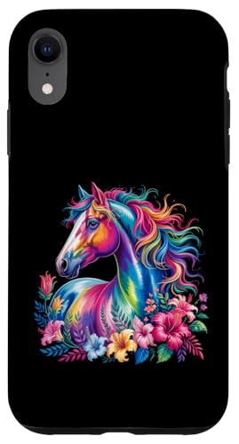Florales Wildpferd Frühling Natur Pferdeliebhaber Landpferd Hülle für iPhone XR Florales Wildpferd Frühling Natur Pferdeliebhaber Landpferd Hülle für iPhone XR von Horse Riding Gifts for Women & Girls
