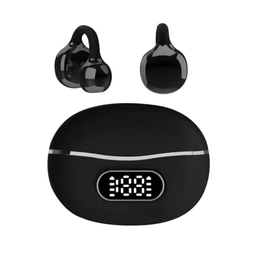 Horuili® Bluetooth-Headset öffnen, Drahtlose Ohrclip-Kopfhörer, Kabellose Bluetooth 5.4, Open Ear Bluetooth Kopfhörer, Rauschunterdrückung, dynamischer Equalizer, 3D-Klang von Horuili