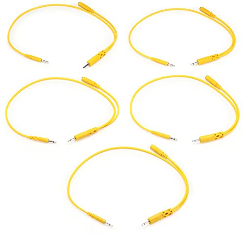 Hosa CMM-545Y - Hopscotch Patchkabel, 3,5 mm TS mit 3,5 mm TSF Pigtail, 4,8 cm, 5 Stück Hosa CMM-545Y - Hopscotch Patchkabel, 3,5 mm TS mit 3,5 mm TSF Pigtail, 4,8 cm, 5 Stück von Hosa