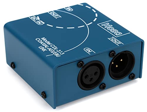 Hosa CDL-313, Digital Audio Interface, S/PDIF Coax to AES/EBU (requires 3rd party power supply) von Hosa