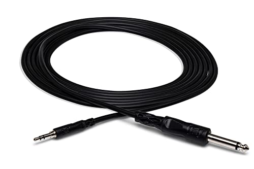 Hosa CMP-110 Mono Interconnect, 1/4 Zoll TS bis 3,5 mm TRS, 10 ft von Hosa