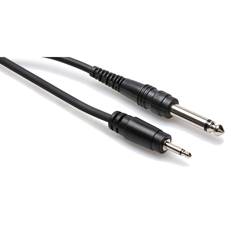 Hosa CMP-310 Adapterkabel, 3,5 mm Klinke - 6,35 mm Klinke, Mono, 3 m Hosa CMP-310 Adapterkabel, 3,5 mm Klinke - 6,35 mm Klinke, Mono, 3 m von Hosa