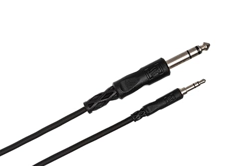 Hosa CMS-105, Stereo Interconnect, 3.5 mm TRS to 1/4 in TRS, 5 ft von Hosa