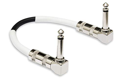 Hosa CPE-106, Guitar Patch Cable, Hosa Right-angle to Same, 6 in von Hosa