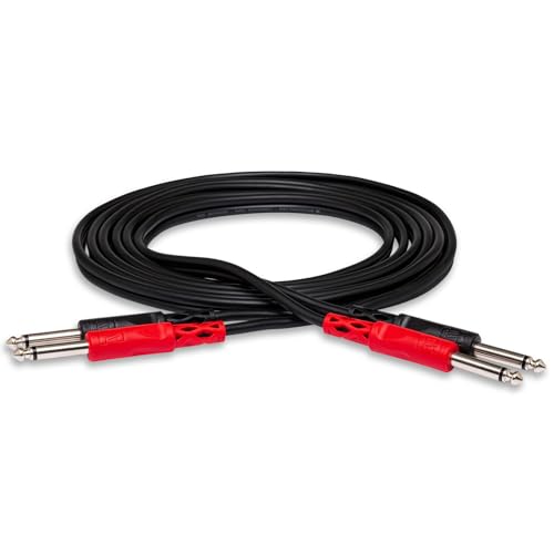 Hosa CPP-202, Stereo Interconnect, Dual 1/4 in TS to Same, 2 m von Hosa