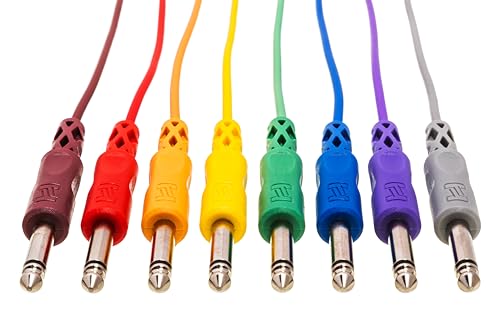 HOSA CPP-845, unsymmetrisches Patchkabel für den Einsatz mit modularen Synthesizern und Soundmodulen, 6,3 mm TS auf 6,3 mm TS, 1,5 m Länge von Hosa