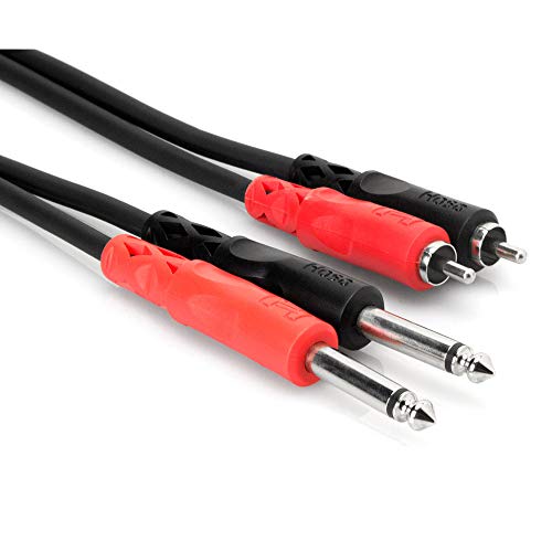 Hosa CPR202 Dual Kabel (6,3mm TS-Klinke 2m) von Hosa