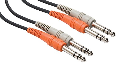 Hosa CSS-203, Stereo Interconnect, Dual 1/4 in TRS to Same, 3 m von Hosa