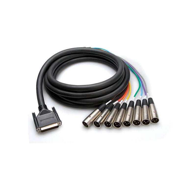 Hosa DTM-803 DB25 -> XLR3M 3 m Multicorekabel analog Hosa DTM-803 DB25 -> XLR3M 3 m Multicorekabel analog von Hosa