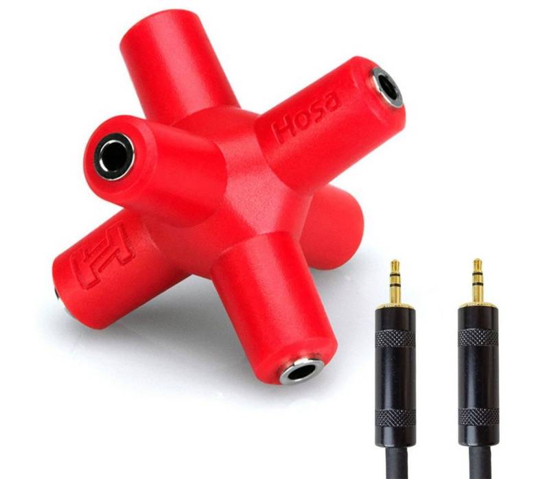 Hosa Audio Hosa GMM105 Knucklebone 5-fach Splitter mit Kabel Audio-Adapter 3.5mm Buchse, mit Kabel von Hosa Audio
