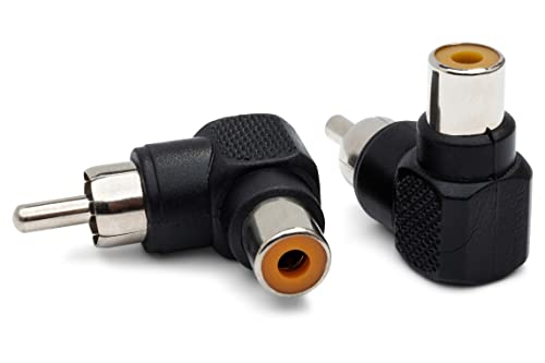 Hosa GRA-259, Right-angle Adaptors, RCA to RCA, 2 pc von Hosa