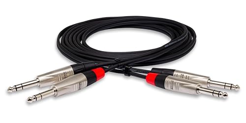 Hosa HSS-003X2, Pro Stereo Interconnect, Dual REAN 1/4 in TRS to Same, 3 ft von Hosa