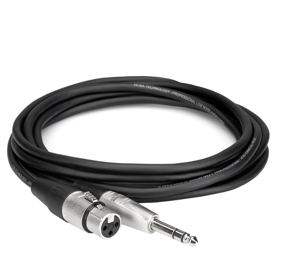 Hosa HXS-003 1m Audio-Kabel, XLR female, 6.35mm Klinkenstecker von Hosa
