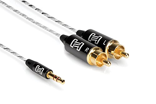 Hosa IMR-001.5, Drive Stereo Breakout Cable, 3.5 mm TRS to Dual RCA, 1.5 ft von Hosa