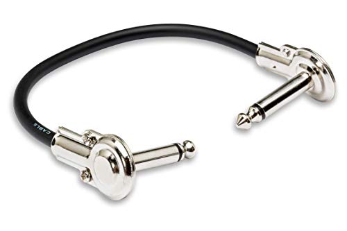 Hosa IRG-100.5, Guitar Patch Cable, Low-profile Right-angle to Same, 6 in von Hosa