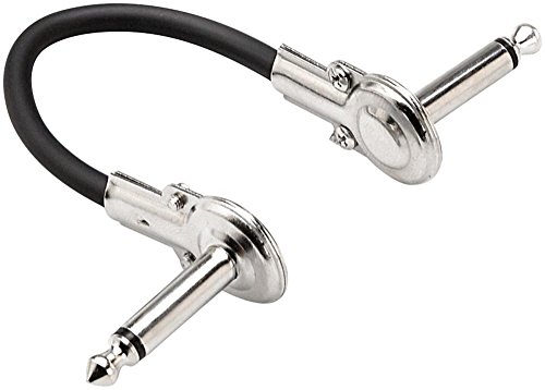 Hosa IRG-101, Guitar Patch Cable, Low-profile Right-angle to Same, 1 ft von Hosa