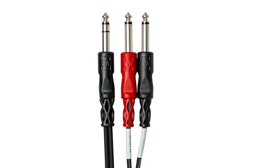 Hosa STP-204, Insert Cable, 1/4 in TRS to Dual 1/4 in TS, 4 m von Hosa
