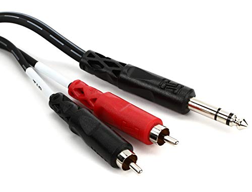 Hosa TRS-202, Insert Cable, 1/4 in TRS to Dual RCA, 2 m Hosa TRS-202, Insert Cable, 1/4 in TRS to Dual RCA, 2 m von Hosa