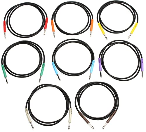 Hosa TTS-890, Balanced Patch Cables, TT TRS to Same, 3 ft von Hosa