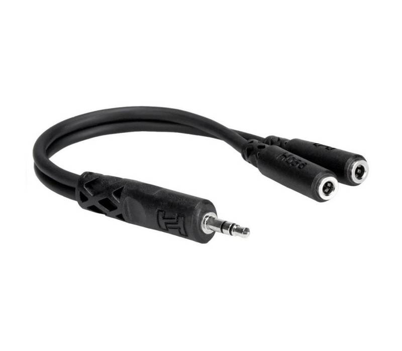 Hosa Audio Hosa YMM-232 Y-Adapter TRS Stereo-Splitter 3,5mm Audio-Adapter 3,5mm Stecker zu 3,5mm Buchse von Hosa Audio