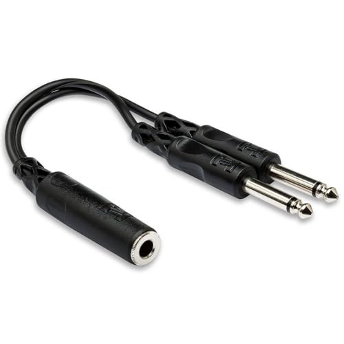 TM Ypp106 Y-Kabel 2X 6,3 Mono Klinke auf 6,3 Mono Klinkenbuchse 0,1m TM Ypp106 Y-Kabel 2X 6,3 Mono Klinke auf 6,3 Mono Klinkenbuchse 0,1m von Hosa