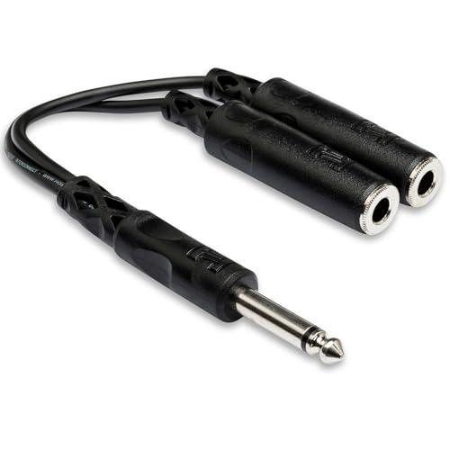 Hosa YPP-111, Y Cable, 1/4 in TS to Dual 1/4 in TSF Hosa YPP-111, Y Cable, 1/4 in TS to Dual 1/4 in TSF von Hosa