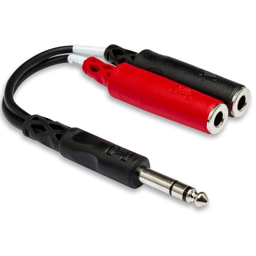 Hosa YPP-117, Stereo Breakout, 1/4 in TRS to Dual 1/4 in TSF von Hosa