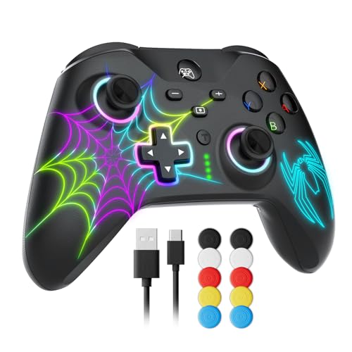 Hosanwell Switch Controller Kompatibel mit Switch/Lite/OLED/PC, Programmierbare Bluetooth Switch Controller mit Einstellbaren RGB LED/Dual Vibration/Turbo/Makro Funktionen Hosanwell Switch Controller Kompatibel mit Switch/Lite/OLED/PC, Programmierbare Bluetooth Switch Controller mit Einstellbaren RGB LED/Dual Vibration/Turbo/Makro Funktionen von Hosanwell
