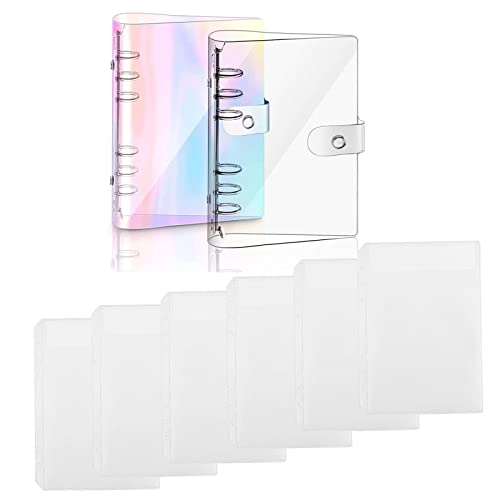 2 Stück PVC Ringbuchordne Und 6 Stück Binder-Taschen, Ringbuch A5, Aktendeckel, Für Anzeige, Organisation, Notizblock, Tagebuch von Hoshisea