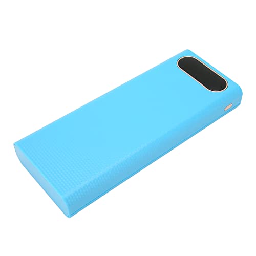 DIY Power Bank Box, Blaue Dual USB 21700 Power Bank Batteriebox mit LCD-Bildschirm für Unterwegs von Hosi