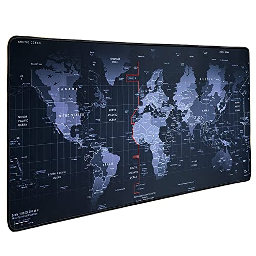 Hosimoln Gaming-Mausmatte, Large Mouse Pad Größe 70x30CM Dicke3MM, Premium-strukturiertes rutschfestes und wasserdichtes Computer-Mousepad mit genähten Kanten für Gaming/Office/Home-70x30 Ditude von Hosimoln