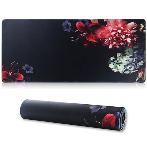 Hosimoln Gaming-Mausmatte, Large Mouse Pad Größe 80x30CM Dicke3MM, Premium-strukturiertes rutschfestes und wasserdichtes Computer-Mousepad mit genähten Kanten für Gaming/Office/Home 80x30 Hua005 von Hosimoln