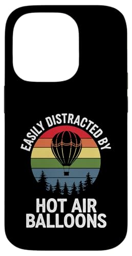 Lässt sich leicht von Heißluftballons ablenken Hülle für iPhone 14 Pro von Hot Air Balloon Design