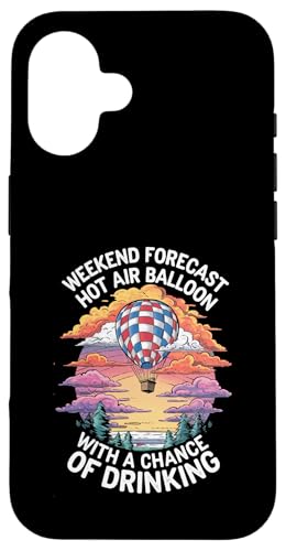 Wochenendvorhersage Heißluftballon Hülle für iPhone 16 von Hot Air Balloon Design