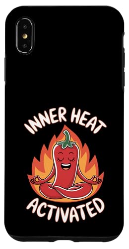Chili-Yoga-Pose mit rotem Pfeffer, Liebhaber von scharfem Essen Hülle für iPhone XS Max von Hot Chilli & Spicy Food Designs