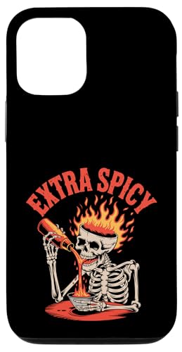 Liebhaber besonders scharfer Speisen mit rotem Pfeffer-Chili Hülle für iPhone 12/12 Pro von Hot Chilli & Spicy Food Designs