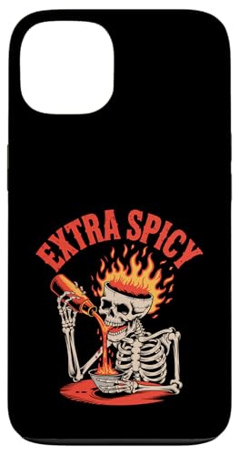 Liebhaber besonders scharfer Speisen mit rotem Pfeffer-Chili Hülle für iPhone 13 von Hot Chilli & Spicy Food Designs