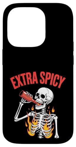 Liebhaber besonders scharfer Speisen mit rotem Pfeffer-Chili Hülle für iPhone 14 Pro von Hot Chilli & Spicy Food Designs