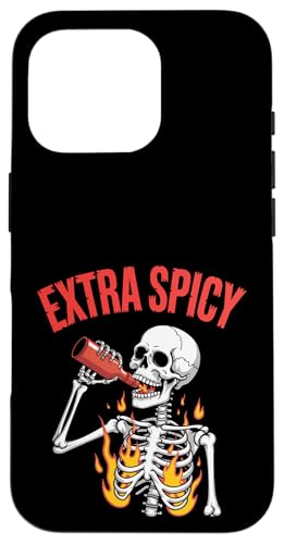 Liebhaber besonders scharfer Speisen mit rotem Pfeffer-Chili Hülle für iPhone 16 Pro von Hot Chilli & Spicy Food Designs