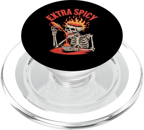 Liebhaber besonders scharfer Speisen mit rotem Pfeffer-Chili PopSockets PopGrip für MagSafe Liebhaber besonders scharfer Speisen mit rotem Pfeffer-Chili PopSockets PopGrip für MagSafe von Hot Chilli & Spicy Food Designs