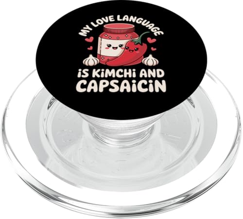 Paprika-Chili Würziges koreanisches Essen Kimchi PopSockets PopGrip für MagSafe von Hot Chilli & Spicy Food Designs